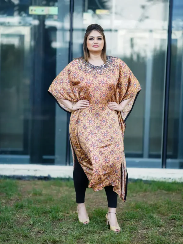 Premium Model Silk Kaftan - Image 3