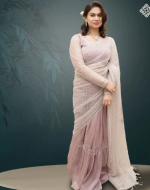 Bead Embellished Designer Saree