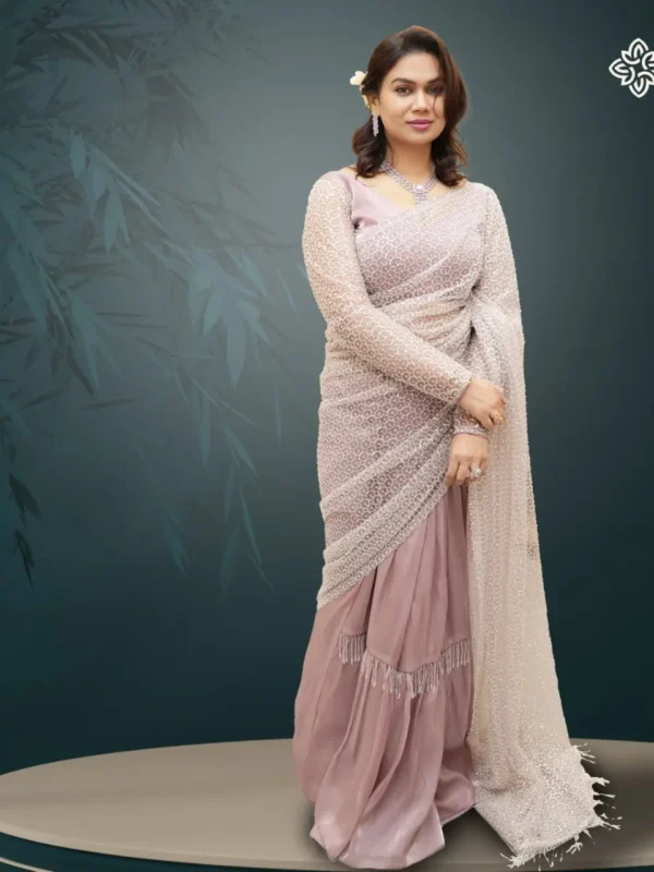 Bead Embellished Designer Saree